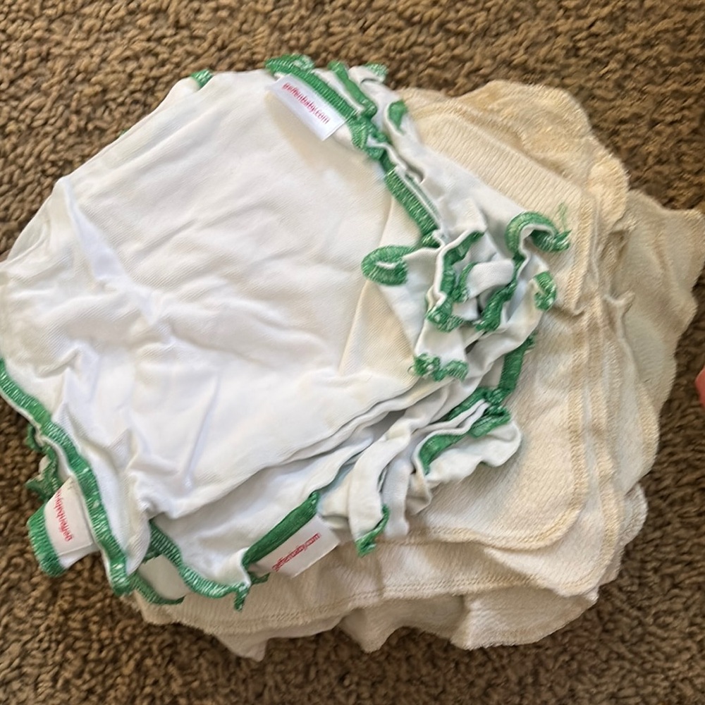 Green and White Baby Wipes